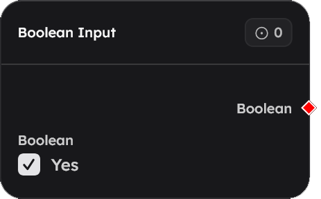 Boolean Input Node Screenshot