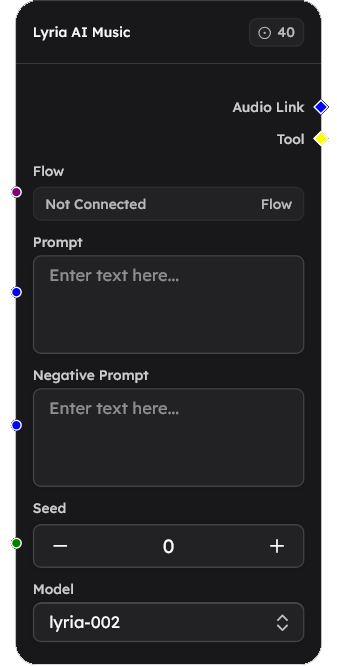 Lyria AI Music Node Screenshot